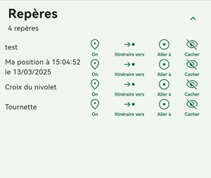Suivre repère visible