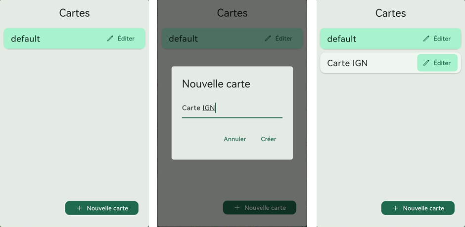 Creation Carte