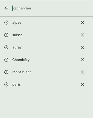 Rechercher historique