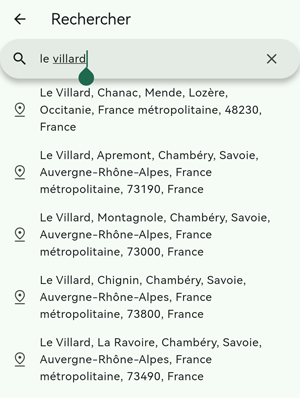 Rechercher resultat